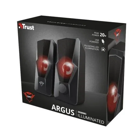 Trust Gaming GXT 610 Argus Altavoces 2.0 con Iluminación LED